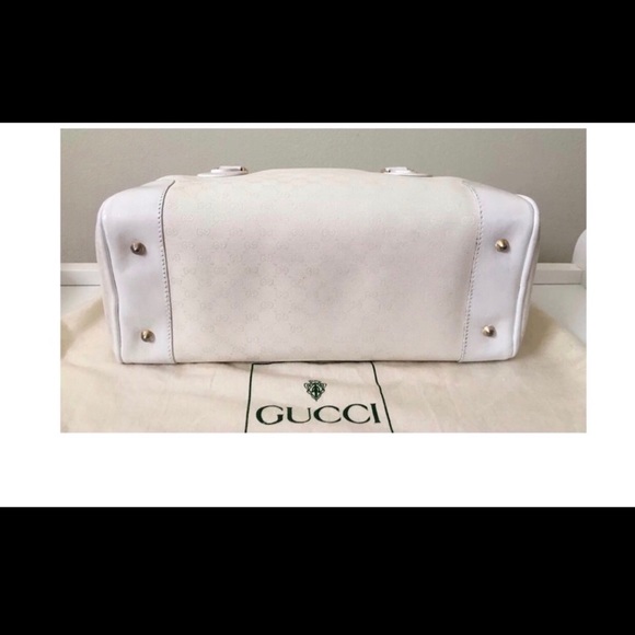 SOLD! Authentic Vtg GUCCI Micro GG Boston Tote Bag - Picture 5 of 8
